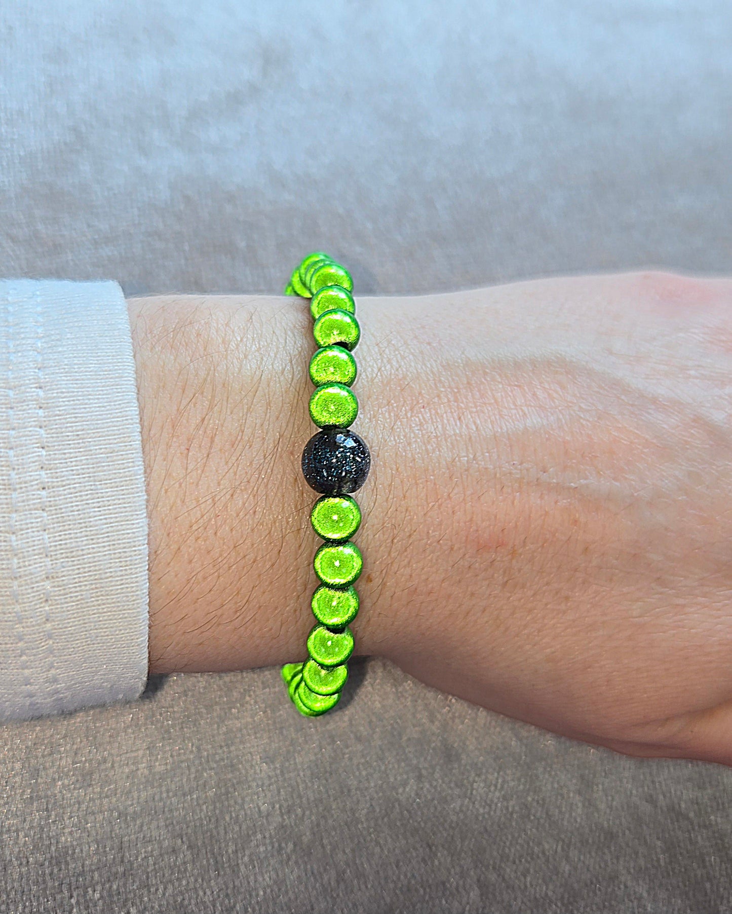 Personalised Initials Miracle Bead Stretch Bracelet