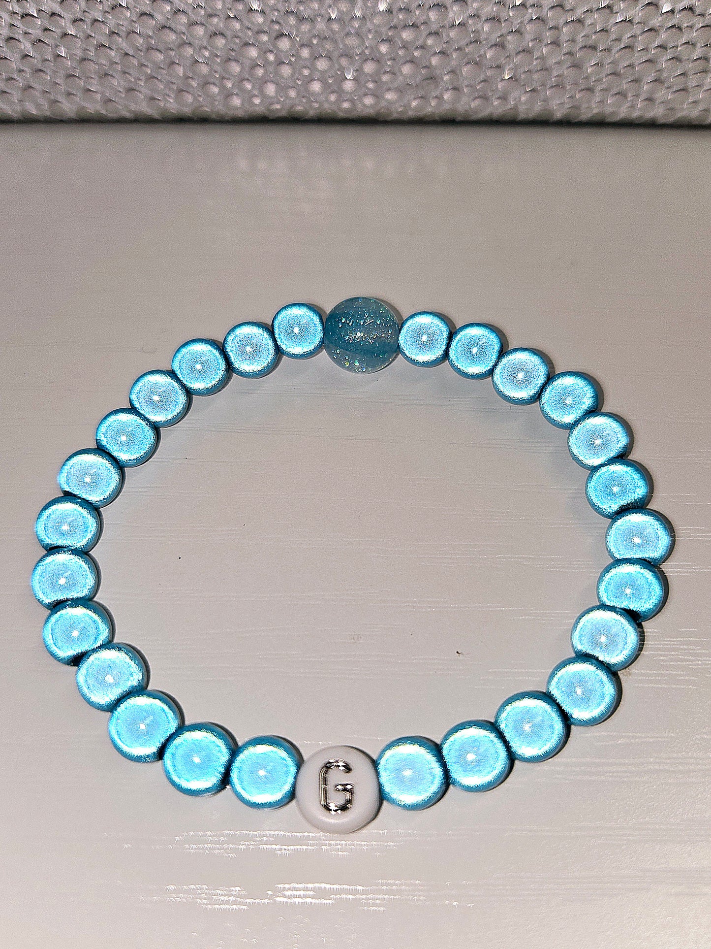 Personalised Initials Miracle Bead Stretch Bracelet