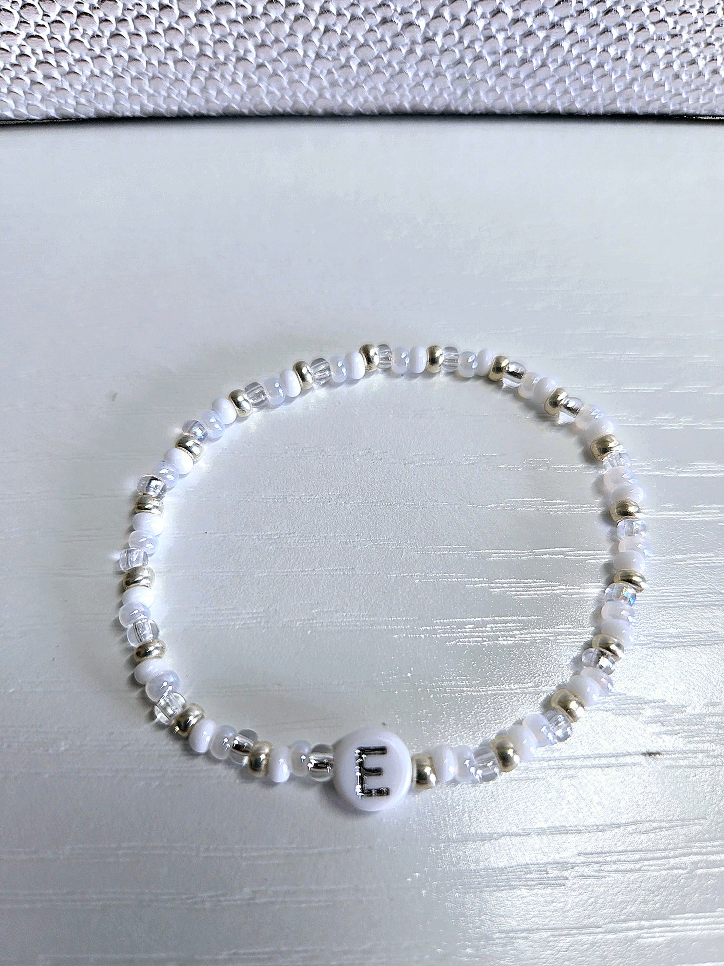 Personalised Initials Beaded Stretch Bracelet