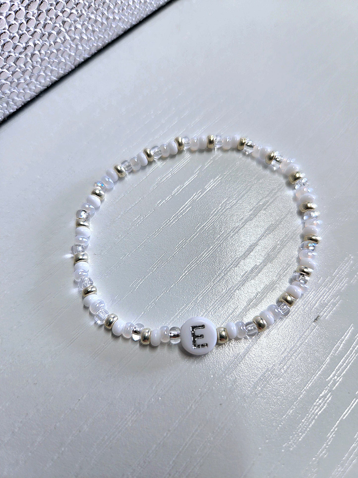 Personalised Initials Beaded Stretch Bracelet